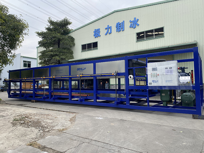 Hainan Aquatic Products 30-ton direct-cooling block ice machine